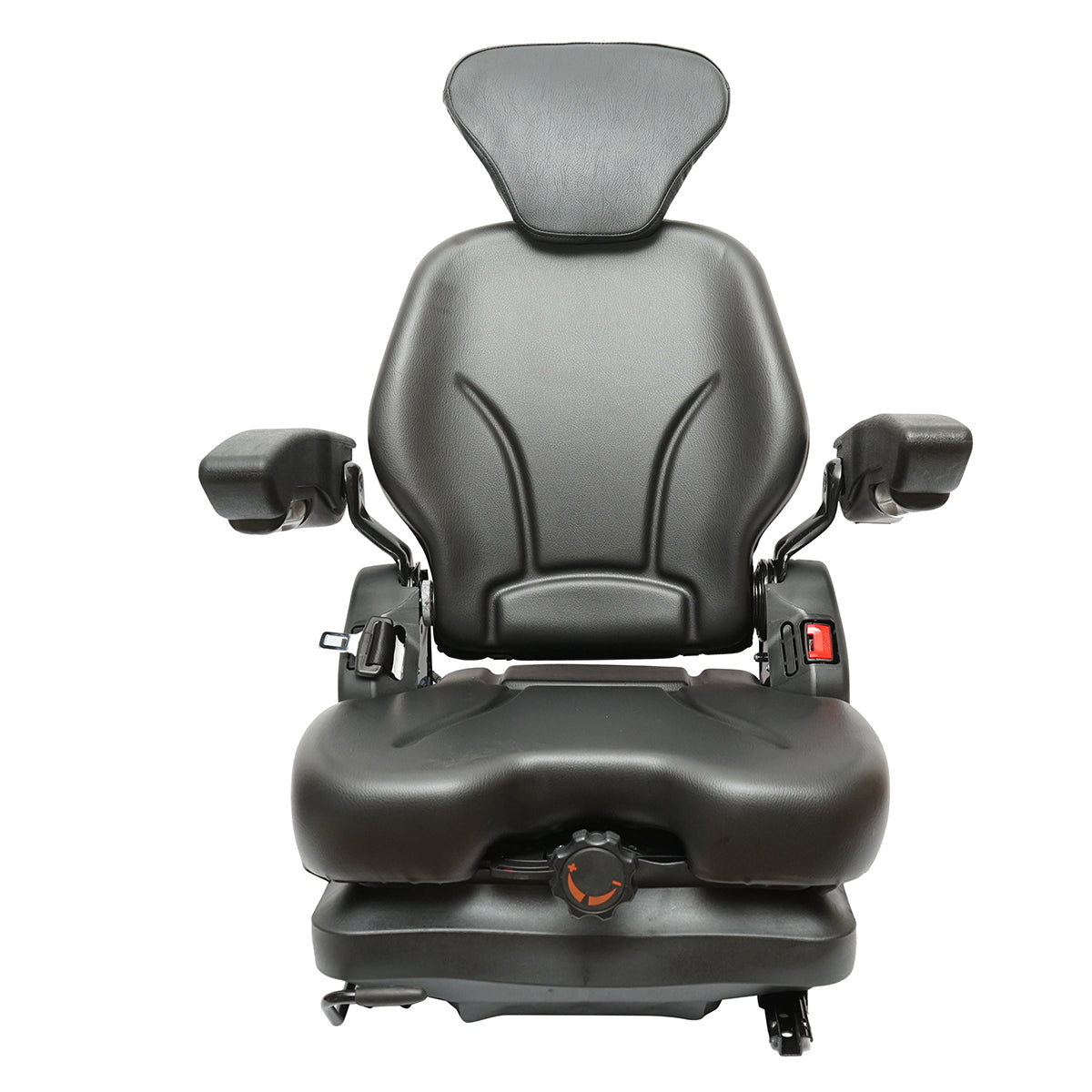 Universal adjustable seat for tractor with seat belt and armrests 610x390mm